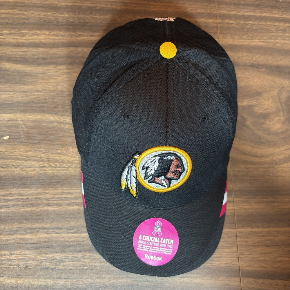 Reebok Washington Redskins NFL Strapback Hat American Cancer Society Pink Ribbon - Picture 9 of 10